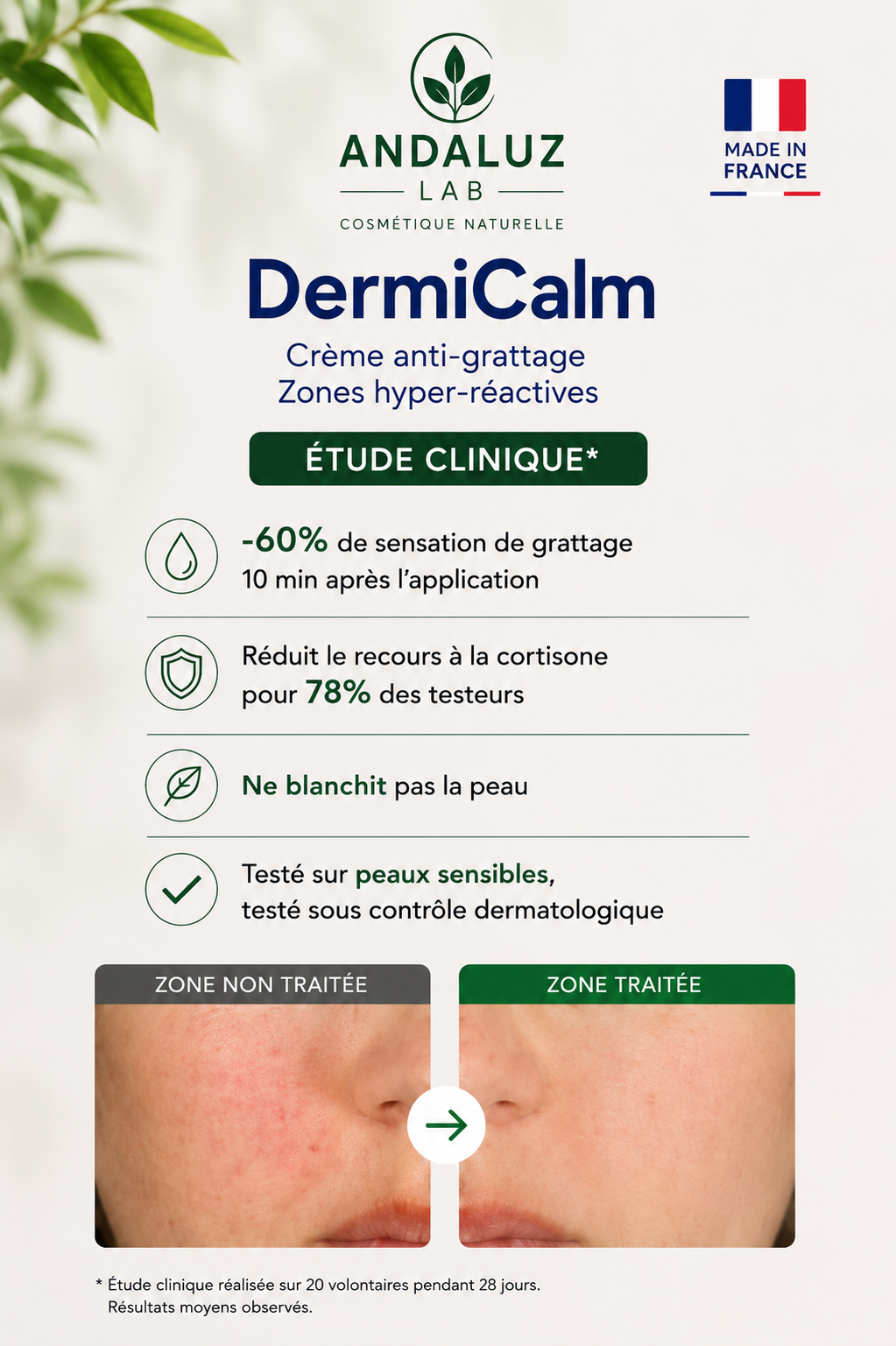 Crème anti-grattage DermiCalm - 50 ml