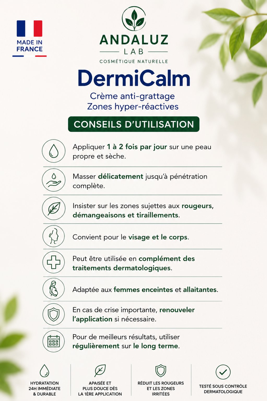 Crème anti-grattage DermiCalm - 50 ml